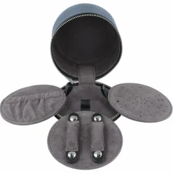 Windrose Schmuckkästen<Basic Collection Nappa Schmucketui Leder 10 cm schwarz