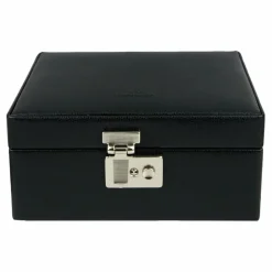 Windrose Schmuckkästen<Beluga Schmuckkasten Leder 19.5 cm schwarz