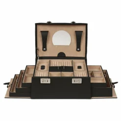 Windrose Schmuckkästen<Beluga Schmuckkasten Leder 29.5 cm schwarz