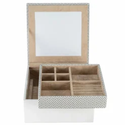 Windrose Schmuckkästen<Calma Schmuckkasten 18 cm weiß