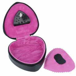 Discount Windrose Merino Moda Schmuckdose Leder 9 cm schwarz