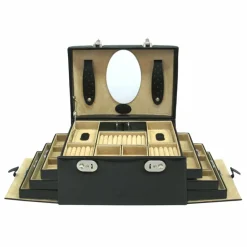 Discount Windrose Merino Schmuckkasten 29.5 cm schwarz