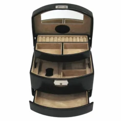 Hot Windrose Merino Schmuckkasten 17 cm schwarz