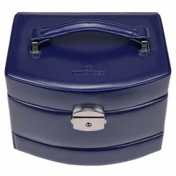 Hot Windrose Merino Schmuckkasten 14 cm dunkelblau