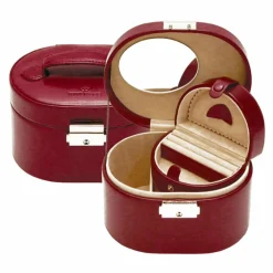 Windrose Schmuckkästen<Merino Schmuckkasten 15 cm rot