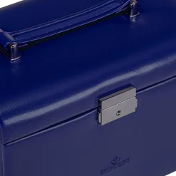 Windrose Schmuckkästen<Merino Schmuckkoffer 24,5 cm dunkelblau