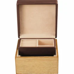 Windrose Schmuckkästen<Wood Schmuckkästchen 14 cm braun