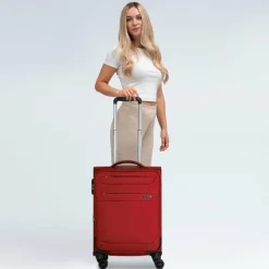 Worldpack 4-Rollen Kabinentrolleys|Weichgepäck<Chicago 4 Rollen Kabinentrolley S 55 cm dark-red