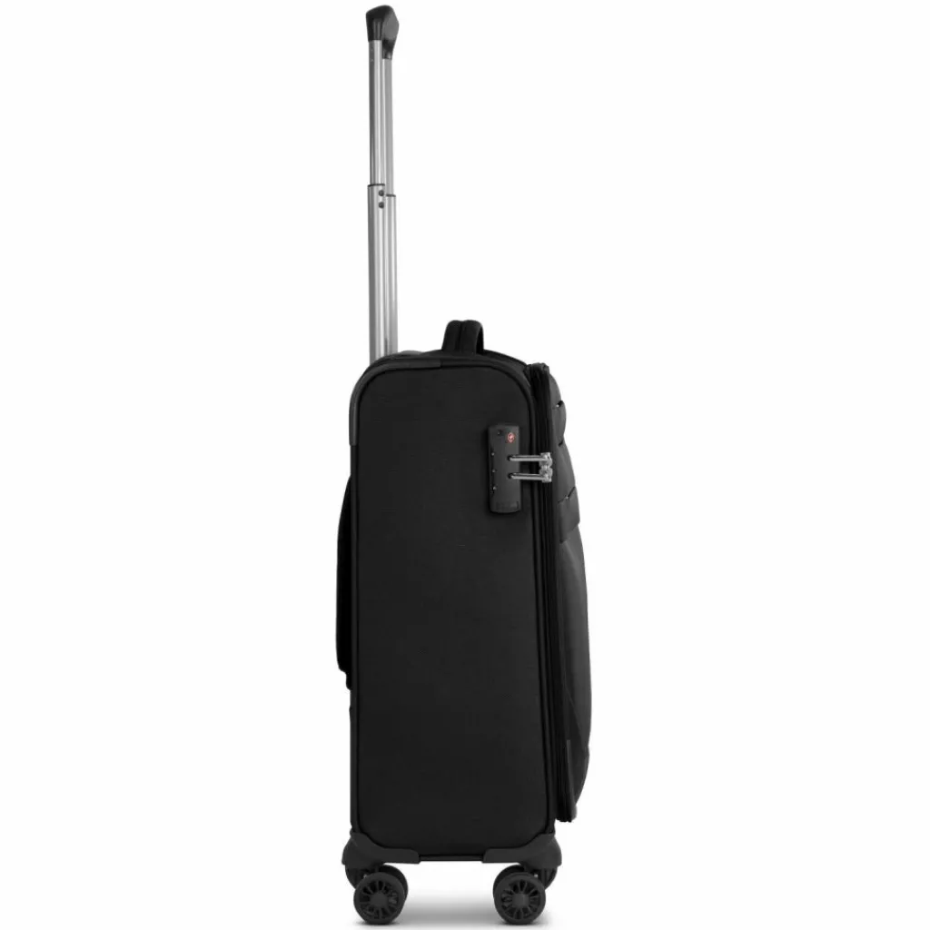 Worldpack Weichgepäck Kabinengepäck|4-Rollen Kabinentrolleys<Chicago 4 Rollen Kabinentrolley S 55 cm black