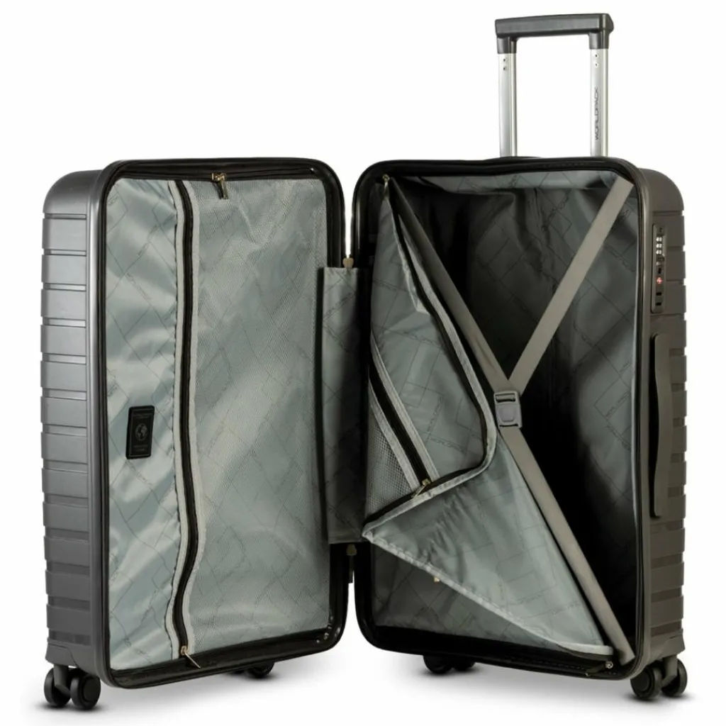 Clearance Worldpack Portland 4 Rollen Kofferset 3-teilig zement