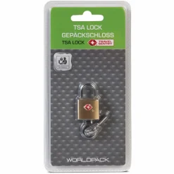 Hot Worldpack Travel Accessoires TSA-Vorhängeschloss 2 cm gold