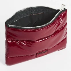 Sale Wouf Quilted Kosmetiktasche 22 cm burgundy glossy