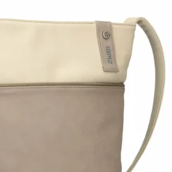 Zwei Umhängetaschen<Jana Umhängetasche 29 cm nubuk cappuccino