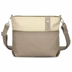 Zwei Umhängetaschen<Jana Umhängetasche 27 cm nubuk cappuccino