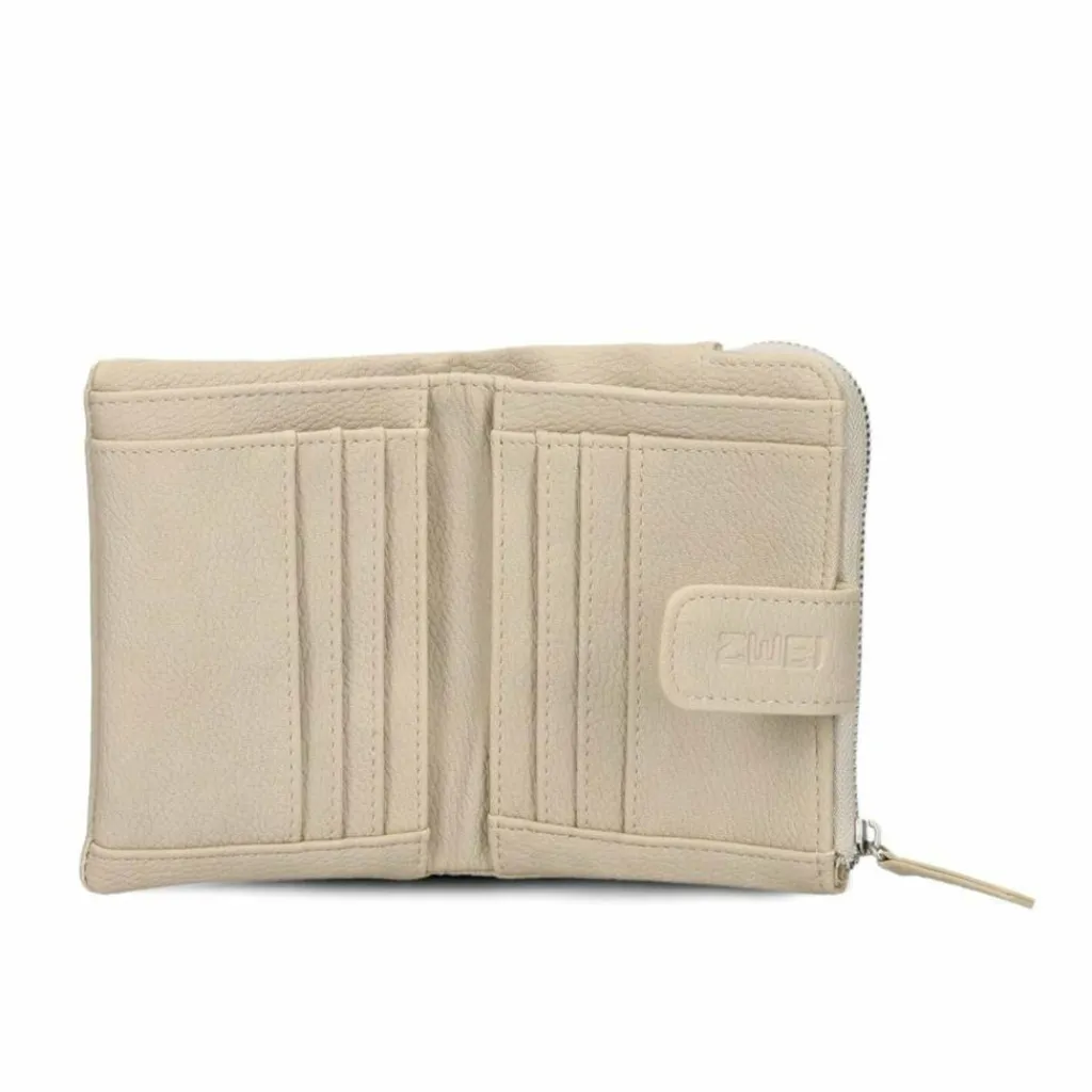 Discount Zwei Mademoiselle Geldbörse 10 cm nubuk linen