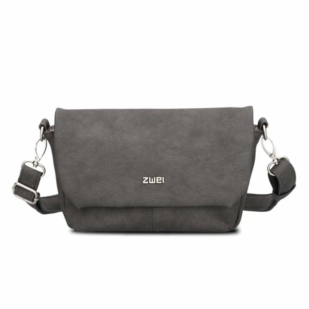 Clearance Zwei Mademoiselle.M Messenger 28 cm nubuk stone