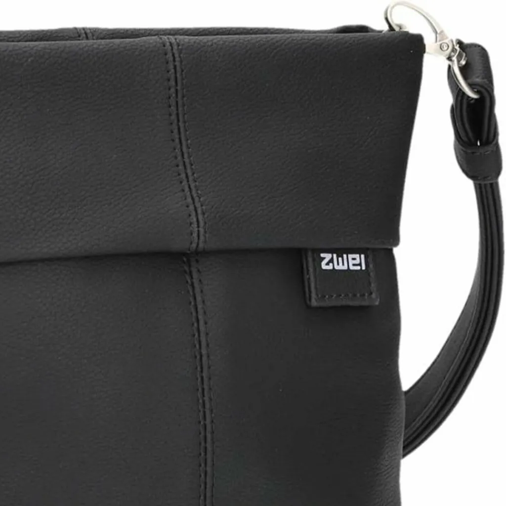 Best Zwei Mademoiselle.M Schultertasche 25 cm nubuk black